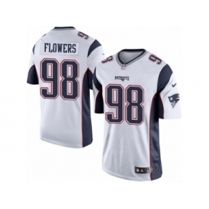 Men's Nike New England Patriots #98 Trey Flowers Limited White NFL Jersey