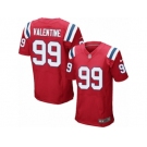 Men's Nike New England Patriots #99 Vincent Valentine Elite Red Alternate NFL Jersey