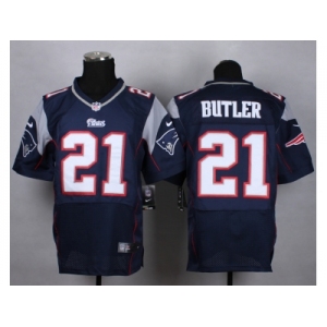 Nike New England Patriots #21 butler blue jerseys[Elite]