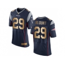 Nike New England Patriots #29 LeGarrette Blount Navy Blue Team Color Men's Stitched NFL New Elite Gold Jersey