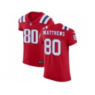 Nike New England Patriots #80 Jordan Matthews Red Alternate Men Stitched NFL Vapor Untouchable Elite Jersey