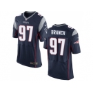 Nike New England Patriots #97 Alan Branch Navy Blue Team Color Men's Stitched NFL Elite Jersey