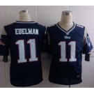 nike nfl jerseys new england patriots #11 edelman blue[Elite]