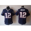 nike nfl jerseys new england patriots #12 brady blue[elite]