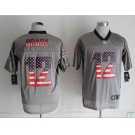 nike nfl jerseys new england patriots #12 brady grey[Elite USA flag fashion shadow]