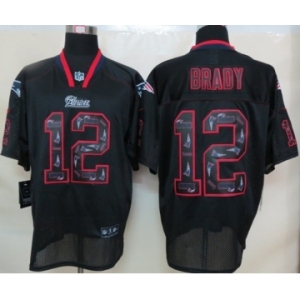 nike nfl jerseys new england patriots #12 tom brady black[Elite united sideline]