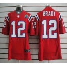 nike nfl jerseys new england patriots #12 tom brady red[Elite 50th Patch]