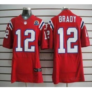 nike nfl jerseys new england patriots #12 tom brady red[Elite 50th Patch]