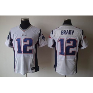 nike nfl jerseys new england patriots #12 tom brady white[elite]