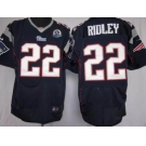 nike nfl jerseys new england patriots #22 stevan ridley blue[Elite 50th Patch]