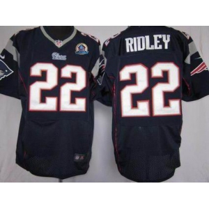 nike nfl jerseys new england patriots #22 stevan ridley blue[Elite 50th Patch]
