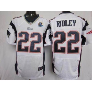 nike nfl jerseys new england patriots #22 stevan ridley white[Elite 50th Patch]