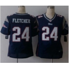 nike nfl jerseys new england patriots #24 fletcher blue[Elite][fletcher]