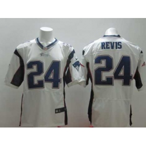 nike nfl jerseys new england patriots #24 revis white[Elite]