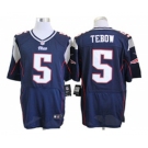 nike nfl jerseys new england patriots #5 tebow blue[Elite]