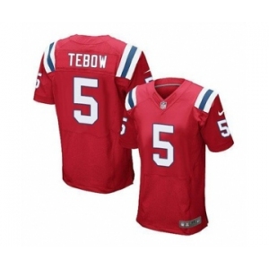 nike nfl jerseys new england patriots #5 tebow red[Elite]