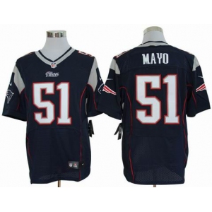 nike nfl jerseys new england patriots #51 jerod mayo blue[Elite]