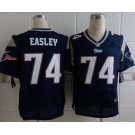 nike nfl jerseys new england patriots #74 easley blue[Elite]