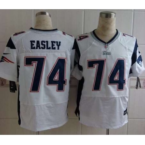 nike nfl jerseys new england patriots #74 easley white[Elite]