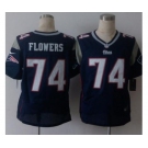 nike nfl jerseys new england patriots #74 flowers blue[Elite][flowers]