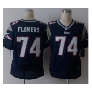 nike nfl jerseys new england patriots #74 flowers blue[Elite][flowers]