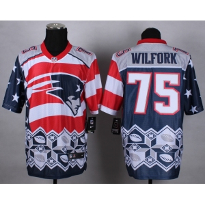 nike nfl jerseys new england patriots #75 wilfork [Elite Style Noble Fashion]