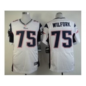 nike nfl jerseys new england patriots #75 wilfork white[Elite]