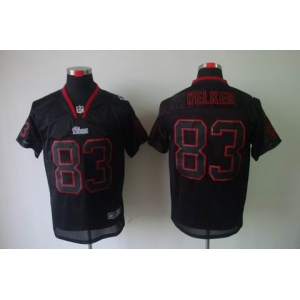 nike nfl jerseys new england patriots #83 welker black [Elite lights out]