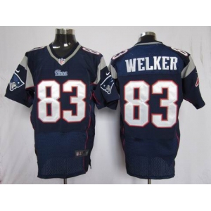 nike nfl jerseys new england patriots #83 welker blue[Elite]