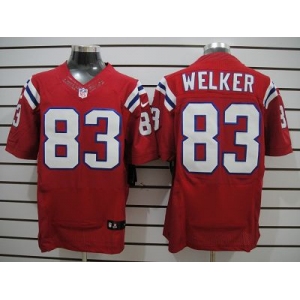 nike nfl jerseys new england patriots #83 welker red [Elite Jersey]