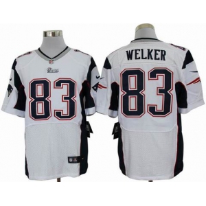 nike nfl jerseys new england patriots #83 welker white[Elite]