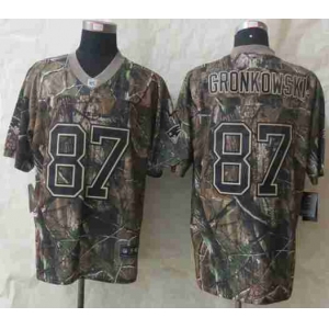 nike nfl jerseys new england patriots #87 gronkowski camo[Elite]