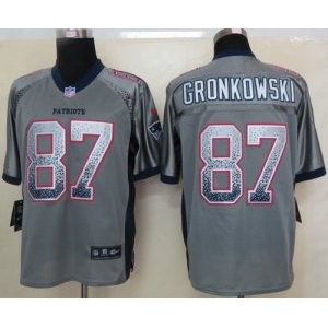 nike nfl jerseys new england patriots #87 gronkowski grey[Elite drift fashion]