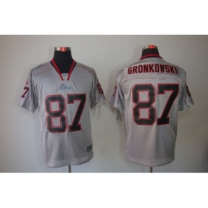 nike nfl jerseys new england patriots #87 gronkowski grey[Elite lights out]