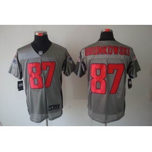 nike nfl jerseys new england patriots #87 gronkowski grey[Elite shadow]