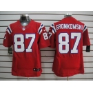 nike nfl jerseys new england patriots #87 gronkowski red[Elite]