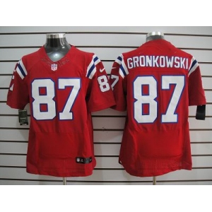 nike nfl jerseys new england patriots #87 gronkowski red[Elite]