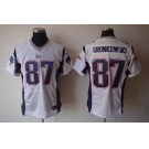 nike nfl jerseys new england patriots #87 gronkowski white[elite]