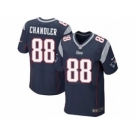 nike nfl jerseys new england patriots #88 scott chandler blue[Elite]