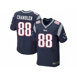 nike nfl jerseys new england patriots #88 scott chandler blue[Elite]