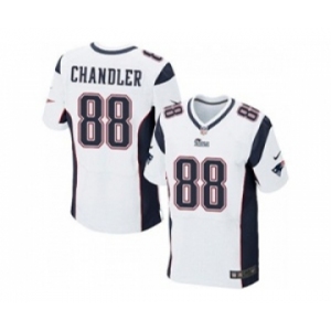 nike nfl jerseys new england patriots #88 scott chandler white[Elite]