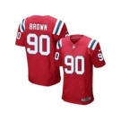 nike nfl jerseys new england patriots #90 malcom brown red[Elite]