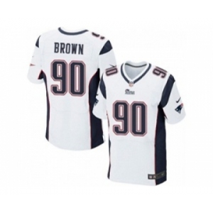 nike nfl jerseys new england patriots #90 malcom brown white[Elite]