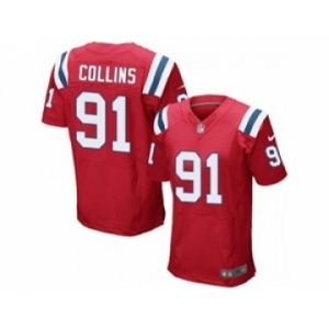 nike nfl jerseys new england patriots #91 jamie collins red[Elite]