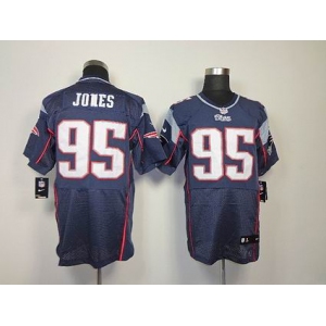 nike nfl jerseys new england patriots #95 jones blue[Elite]