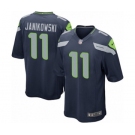 Men's Nike Seattle Seahawks #11 Sebastian Janikowski Game Navy Blue Team Color NFL Jersey