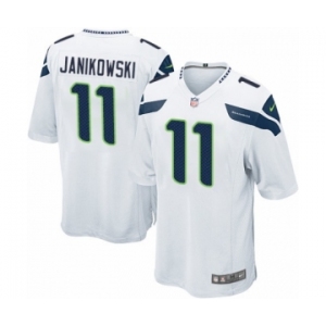 Men's Nike Seattle Seahawks #11 Sebastian Janikowski Game White NFL Jersey