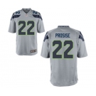 Men's Nike Seattle Seahawks #22 C.J. Prosise Game Grey Alternate NFL Jersey