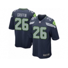 Men's Nike Seattle Seahawks #26 Shaquill Griffin Game Steel Blue Team Color NFL Jersey