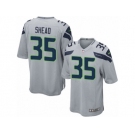 Men's Nike Seattle Seahawks #35 DeShawn Shead Game Grey Alternate NFL Jersey